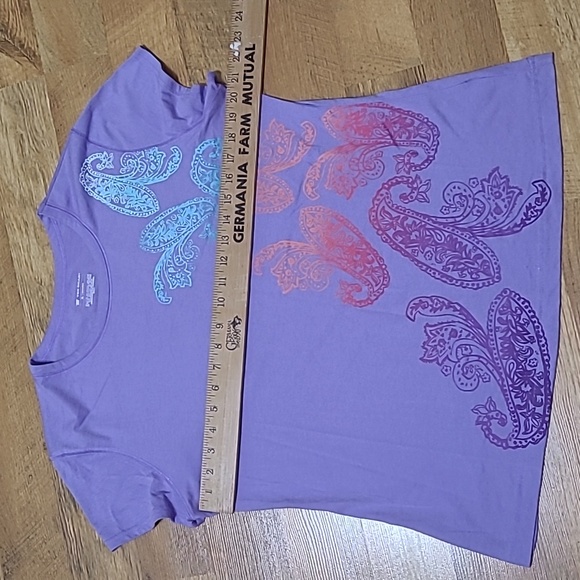 Tek Gear- SS tee Rainbow Paisley - Picture 7 of 9